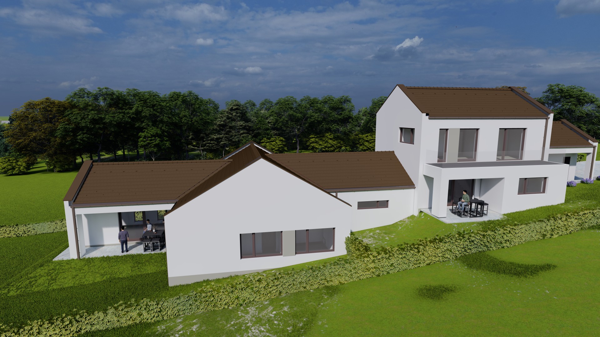 Új építésű ikerház Veresegyház, 4 szoba, 2 fürdő, hőszivattyú, padlófűtés, nincs közös fal - Kép 2