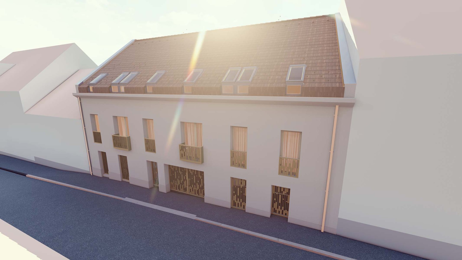 Új építésű, 57 m²-es, 3 szobás lakás, hozzá tartozó francia erkéllyel és hőszivattyús fűtéssel Pécs belvárosának közelében eladó! - Kép 4