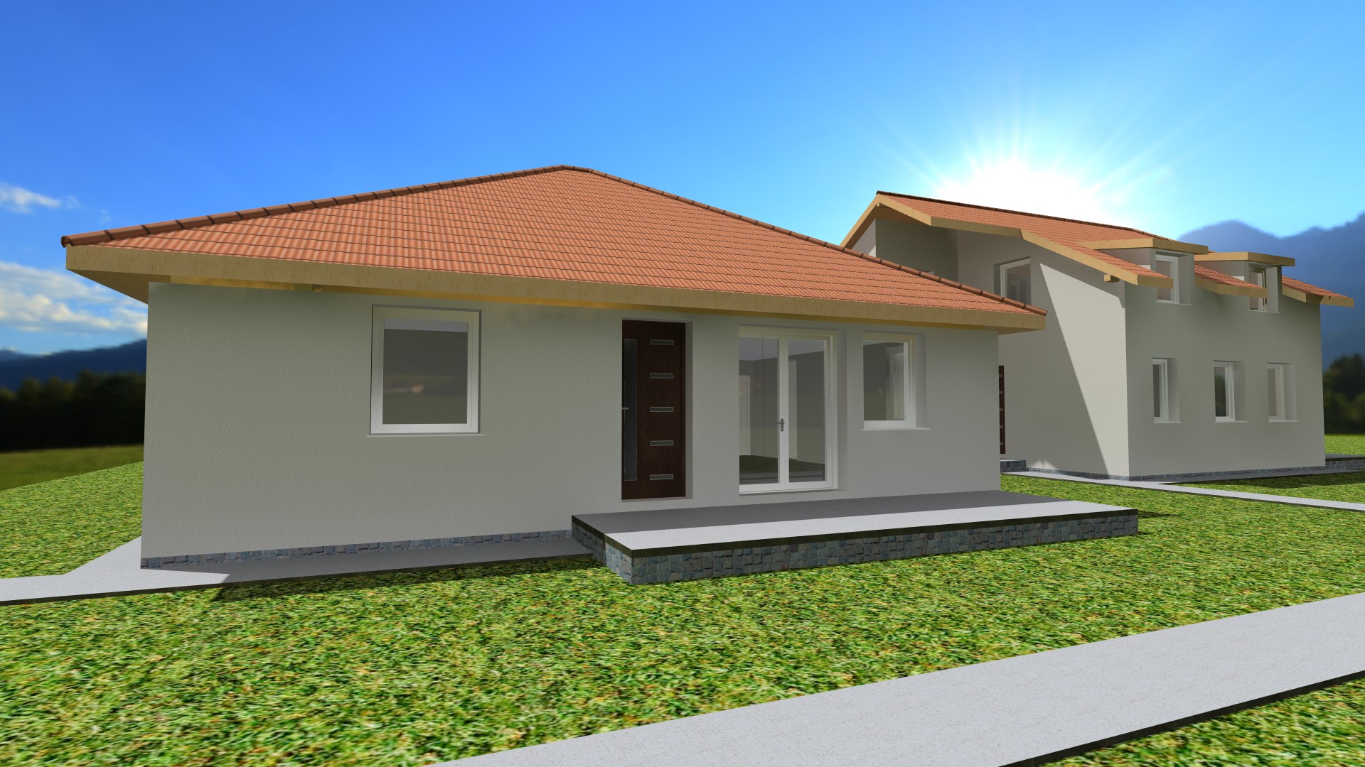 Új építésű, 4 szobás, dupla komfortos ikerház belső lakása, 437 m2 telekkel - Kép 2