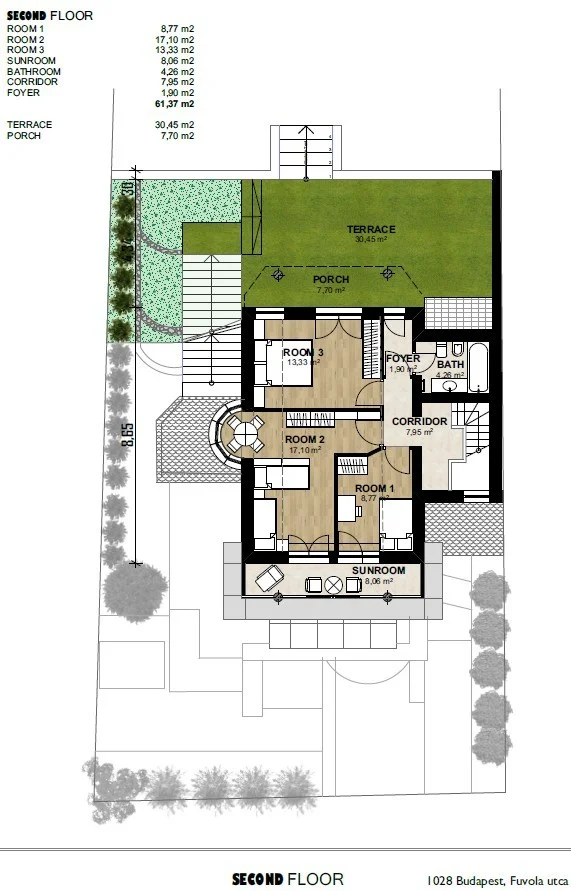 Panorámás Luxus Ikerház Remetekertváros Szívében! - Kép 18