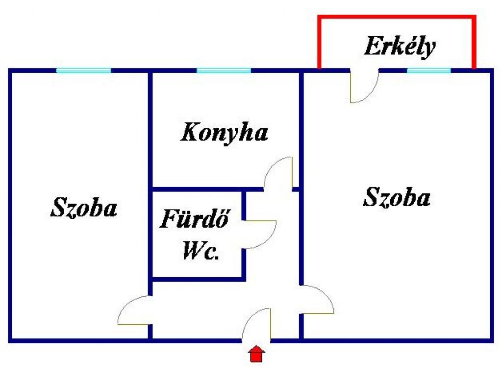 Azonnal költözhető, 2 szobás lakás a Görgey utcában - Kép 13