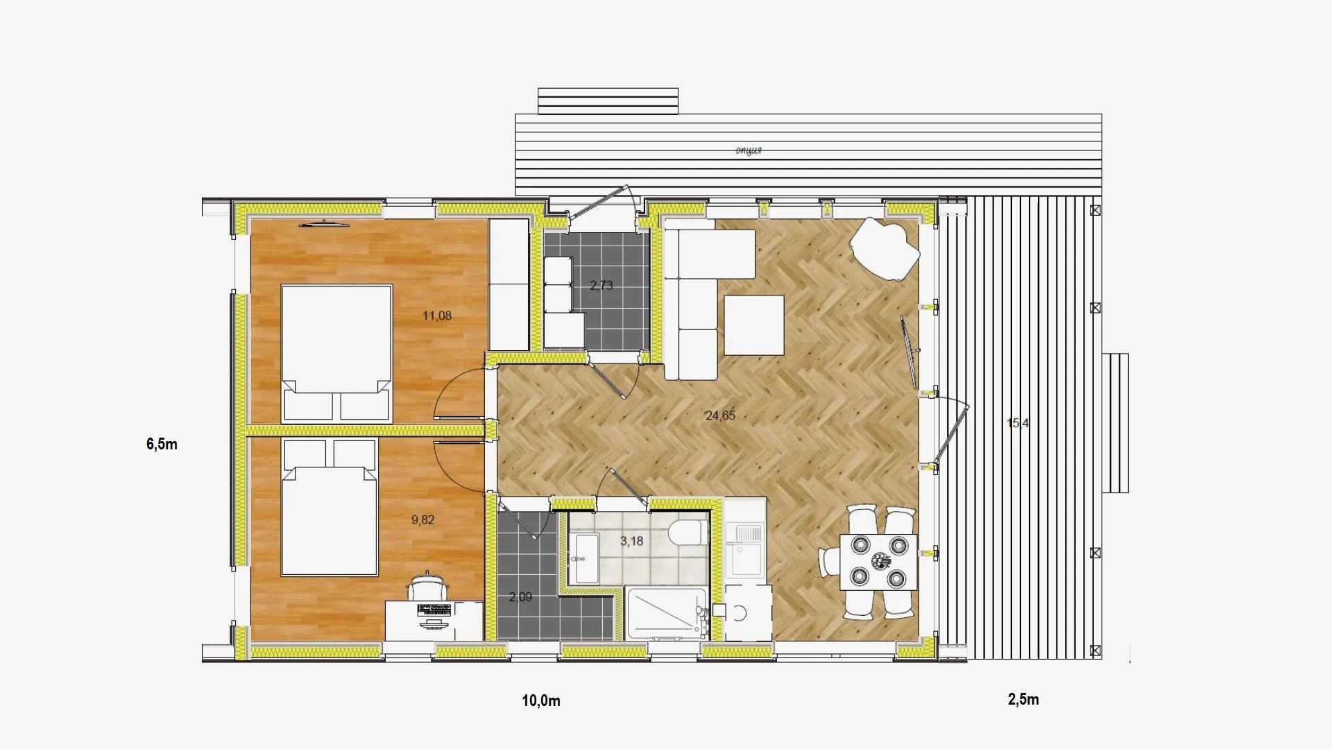 Újépitésű, könnyűszerkezetes lakóház - Kép 5