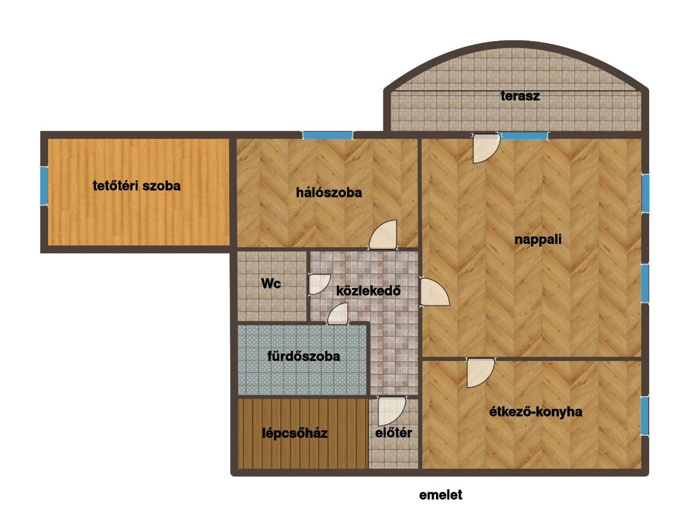 Komló szilvás városrészben panorámás családi ház - Kép 18