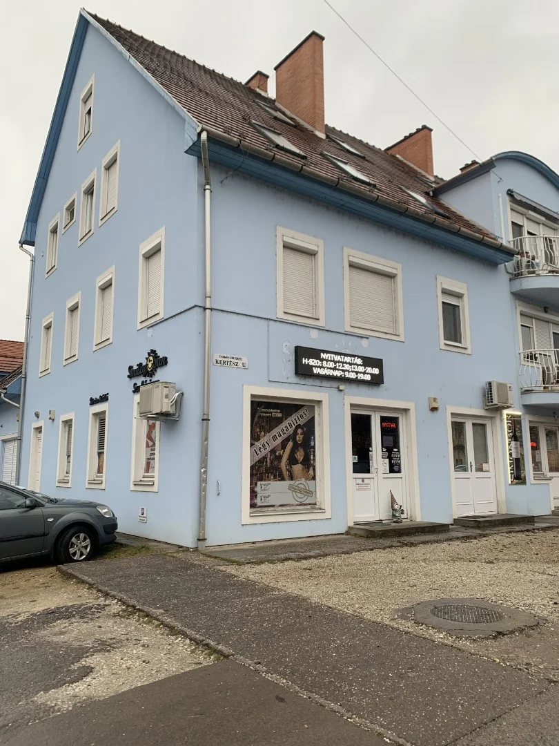 Egerben a Kertész úton földszinti két utca felőli bejárattal 54 nm-es üzlethelyiség eladó!