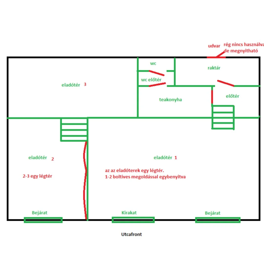 Kiadó üzlet iroda / üzlet / kereskedelmi / szolgáltató Budapest 07. ker.en