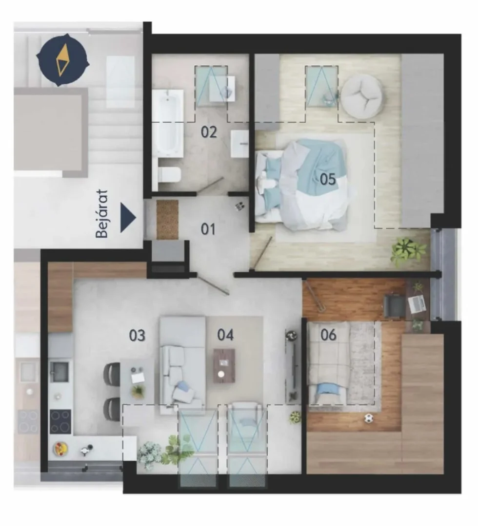 Eladó tégla lakás Pécsen - Kép 3