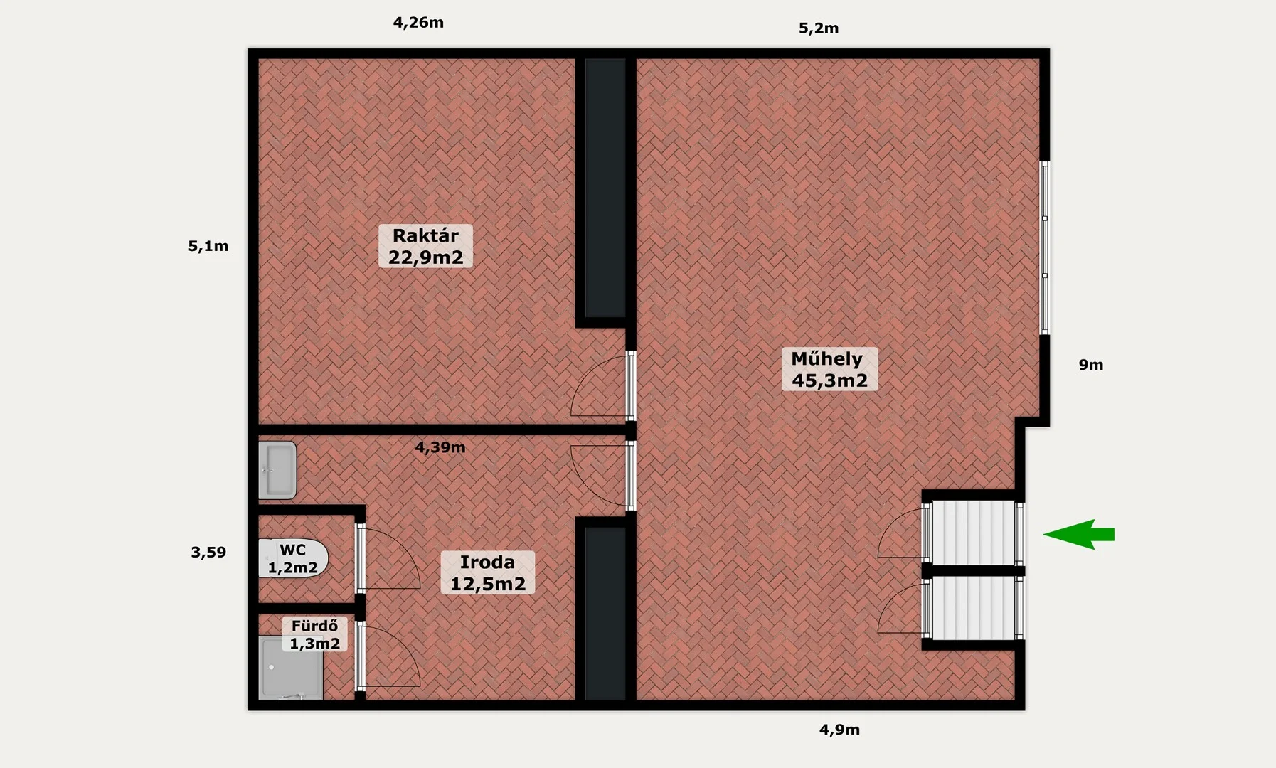 Eladó üzlet iroda / üzlet / kereskedelmi / szolgáltató Budapest 09. ker.en - Kép 9