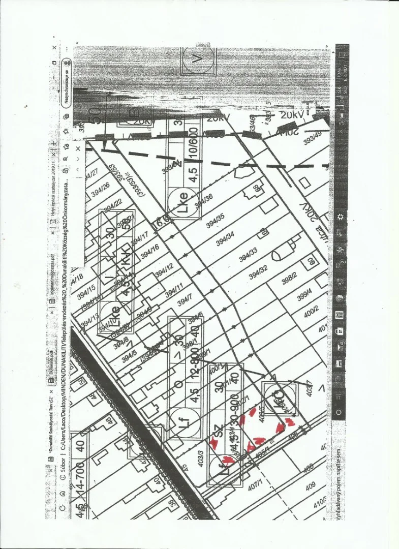 Eladó építési telek Dunakilitin