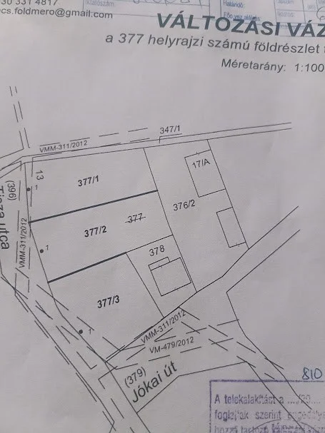 Eladó építési telek Poroszlón