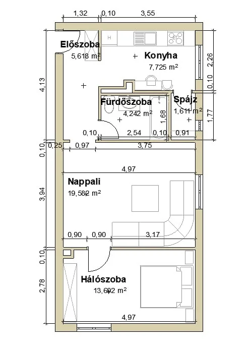 Eladó tégla lakás Dunaújvárosban - Kép 13