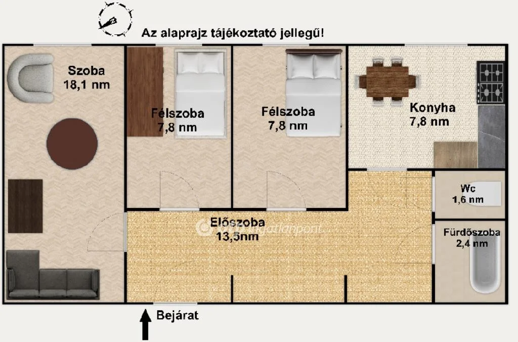 Eladó panel lakás Budapest 18. ker. - Kép 2