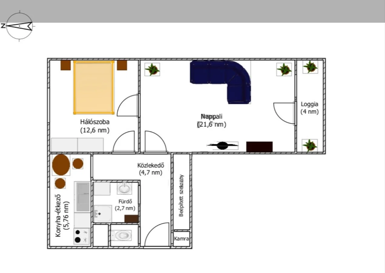 Eladó tégla lakás Szekszárd Kőrösi Csoma Sándor utca - Kép 8