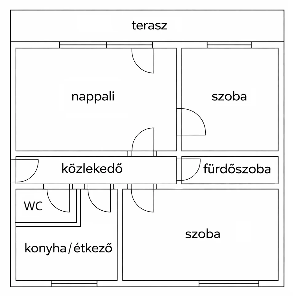 Eladó tégla lakás Szeged Fő fasor - Kép 10