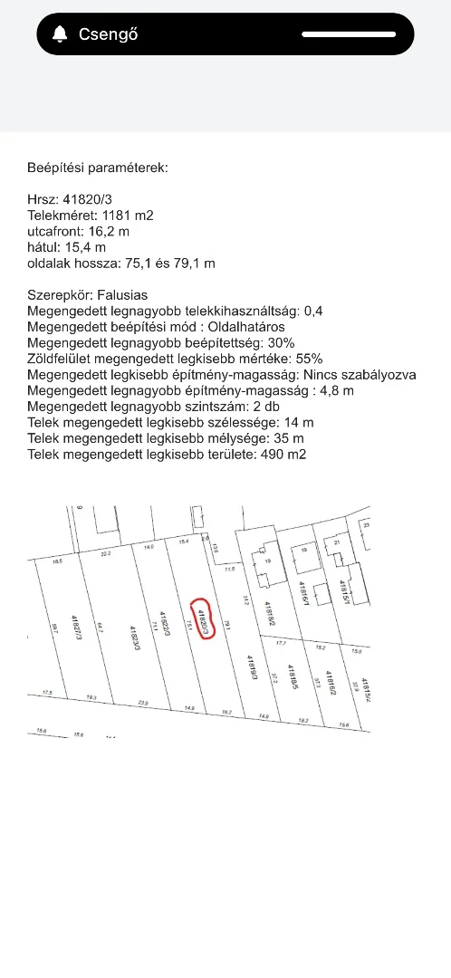 Eladó építési telek Győr - Kép 2