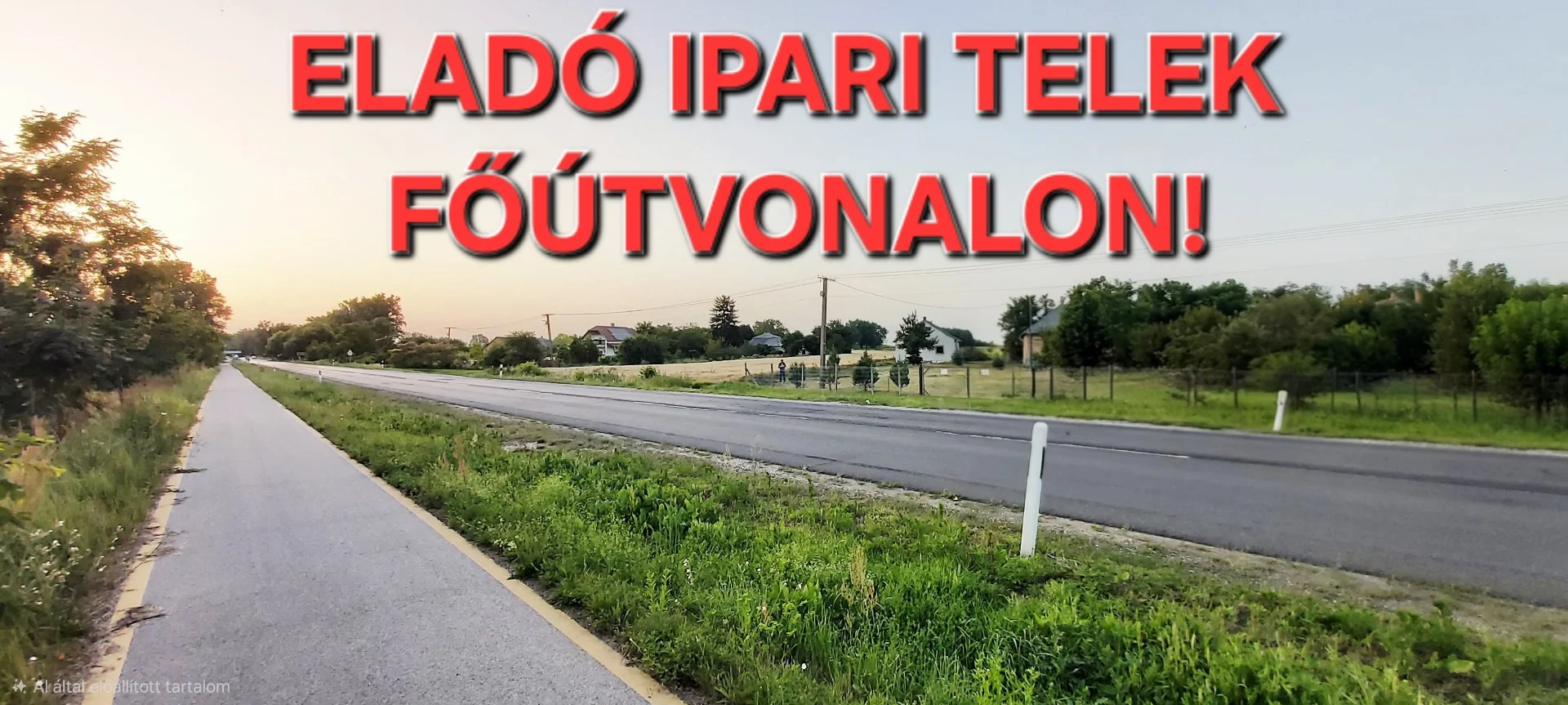 Eladó telephely ipari / raktár Nyírtelek