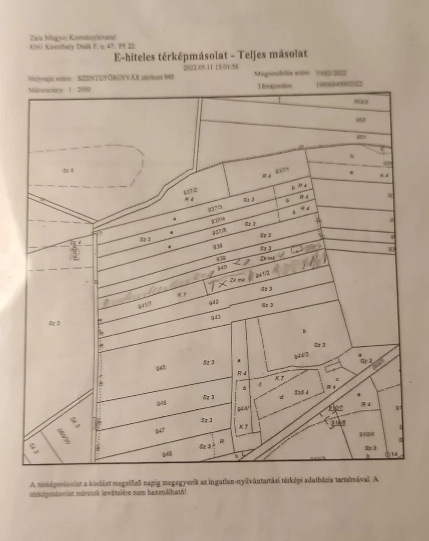 Eladó építési telek Szentgyörgyvár Szölő hegy - Kép 2
