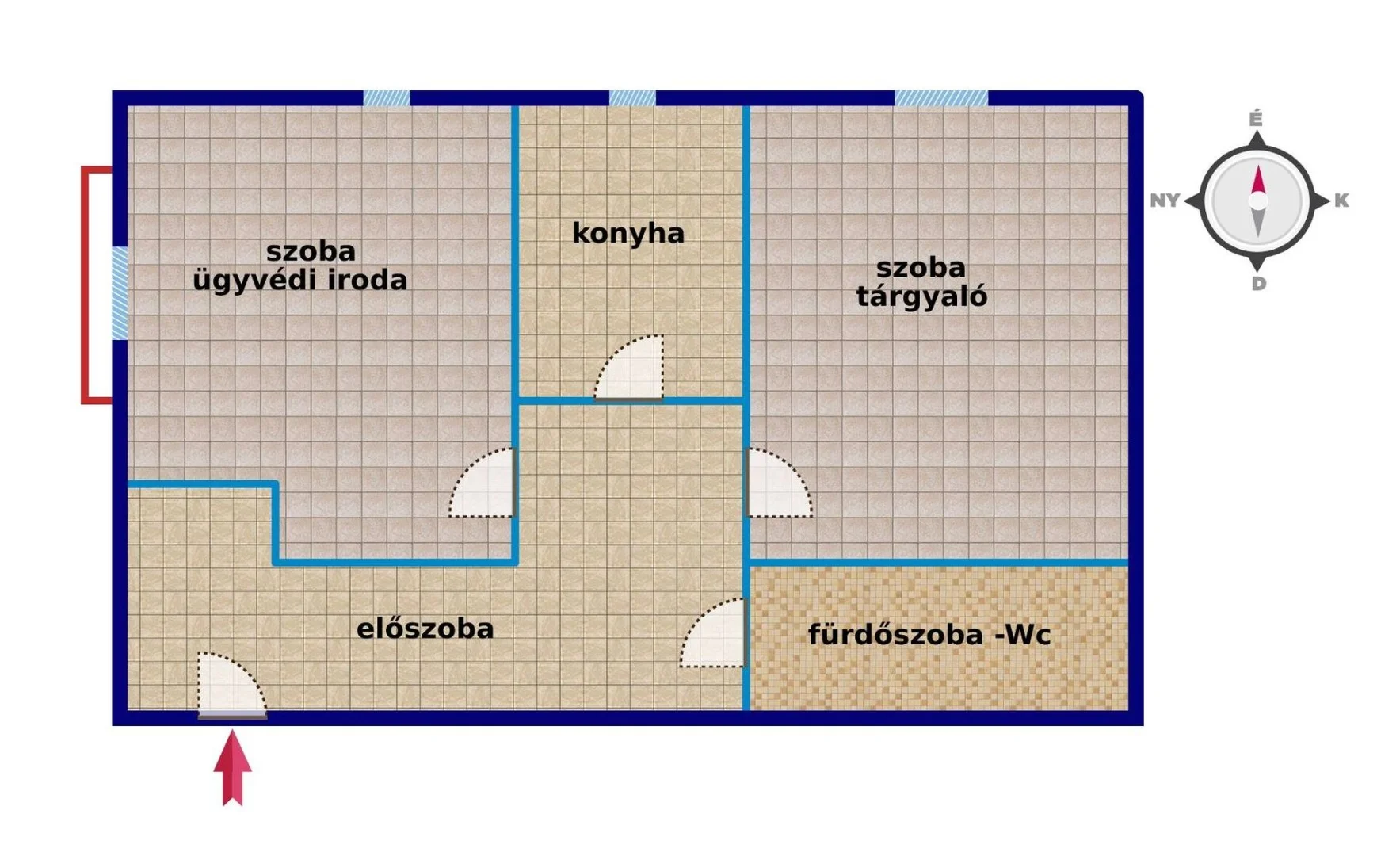 Eladó tégla lakás Pécs Szabadság utca - Kép 13