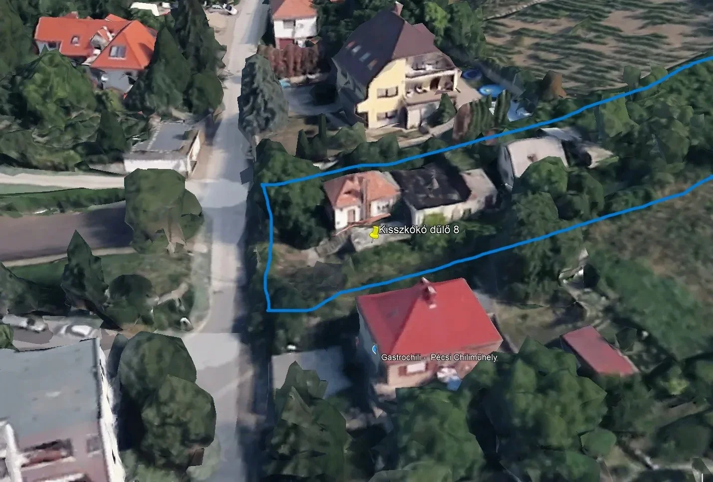 Eladó építési telek Pécs Kisszkókó dűlő