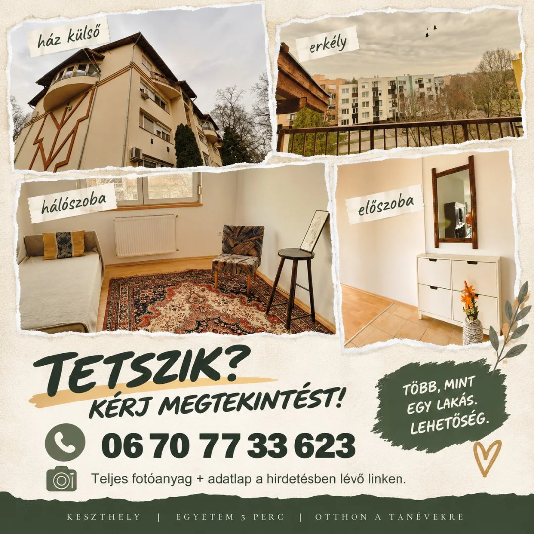 Kiadó tégla lakás Keszthely Vaszary Kolos - Kép 13