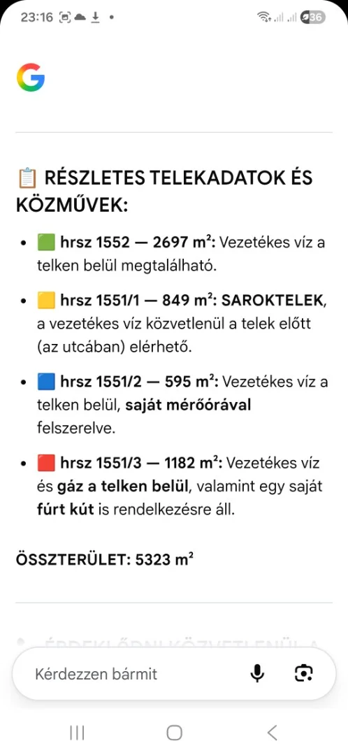 Eladó építési telek Nyáregyháza Károlyi telep - Kép 2