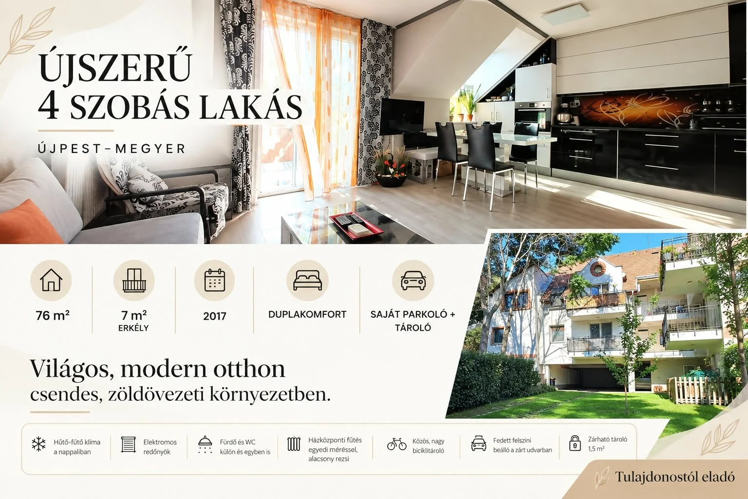 Eladó tégla lakás Budapest 04. ker. Béla utca