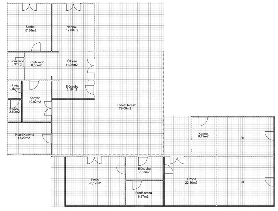 Eladó családi ház Tabdin alaprajz