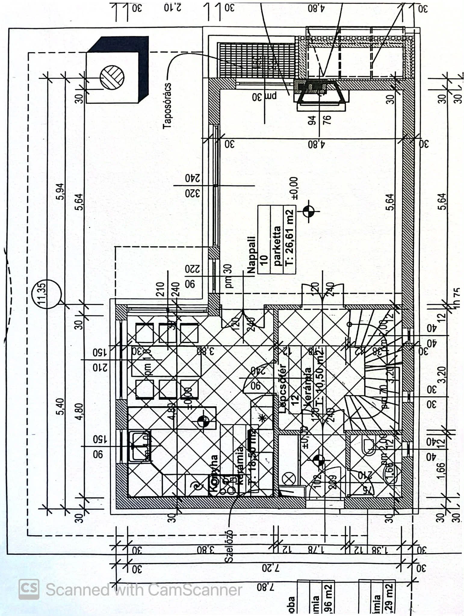 Eladó családi ház Budapest 03. ker.en alaprajz