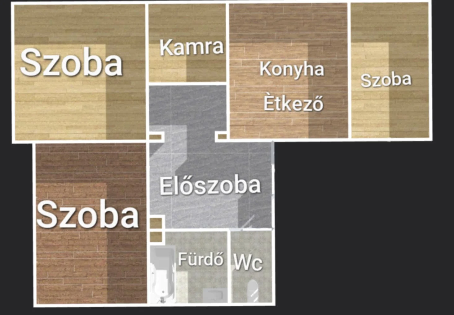Eladó családi ház Fertőrákoson alaprajz