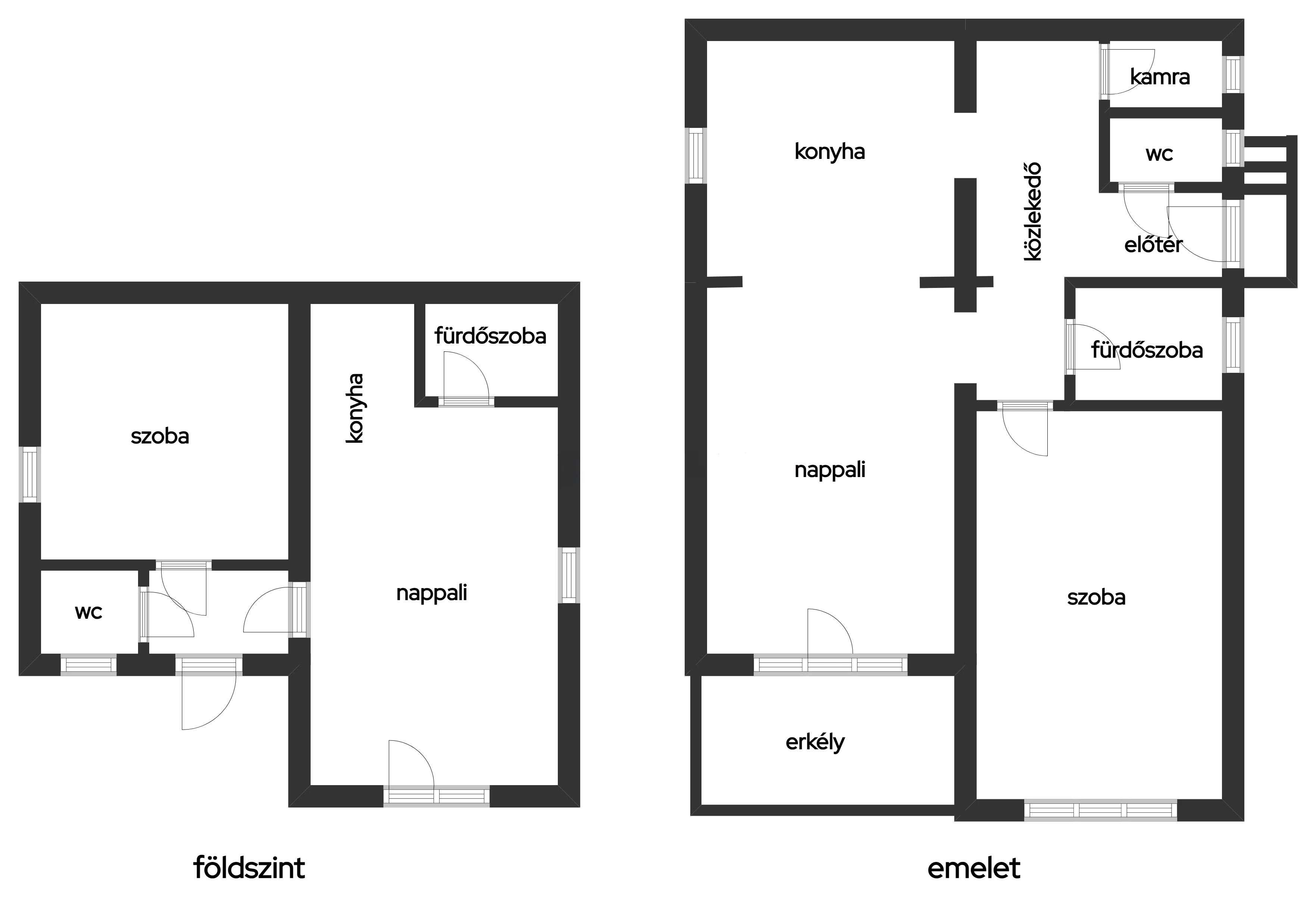 Eladó családi ház Alsóörsen alaprajz