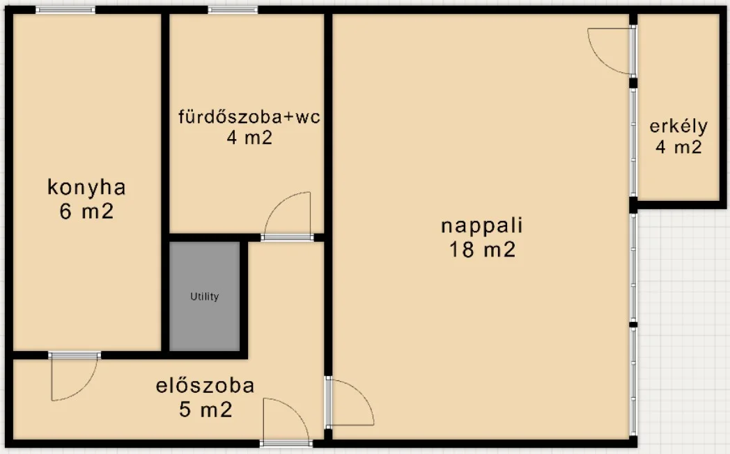 Eladó tégla lakás Budapest 12. ker.en alaprajz