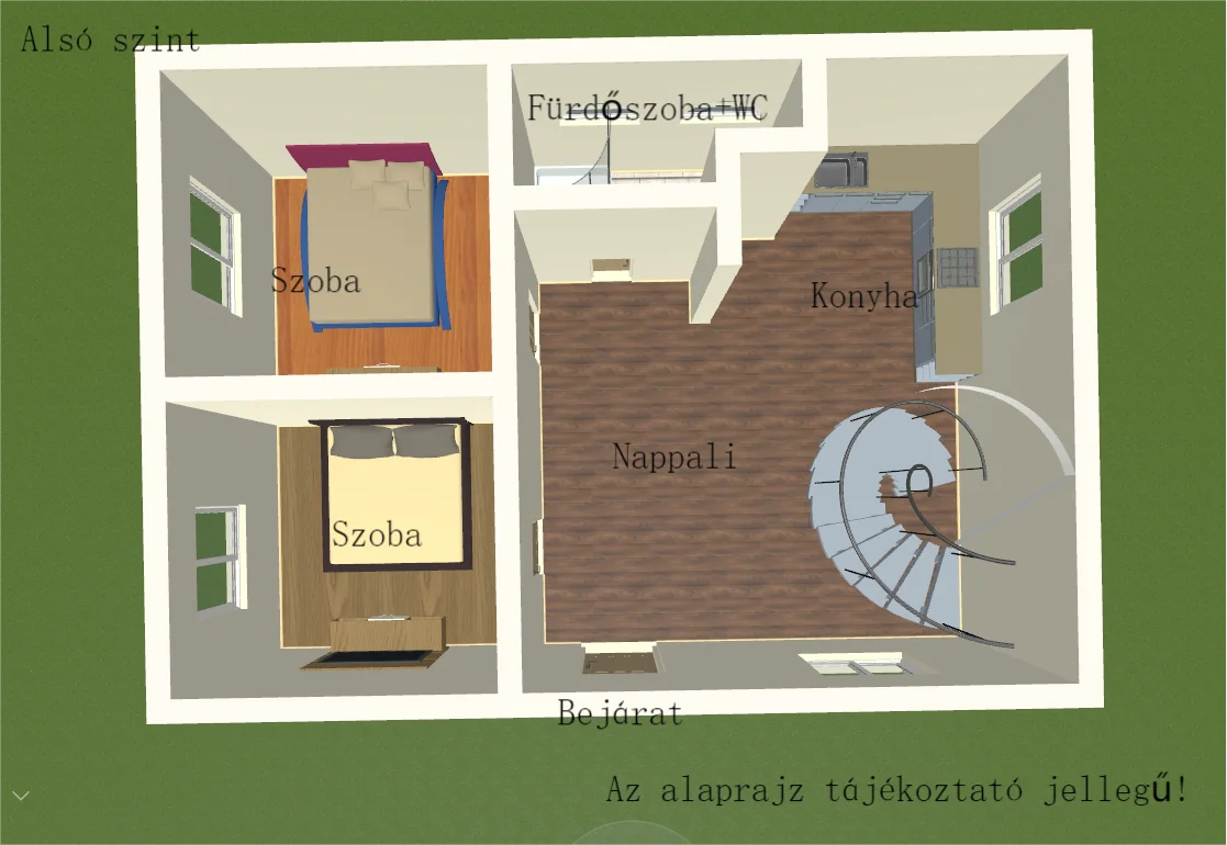 Eladó családi ház Sajóivánkan alaprajz