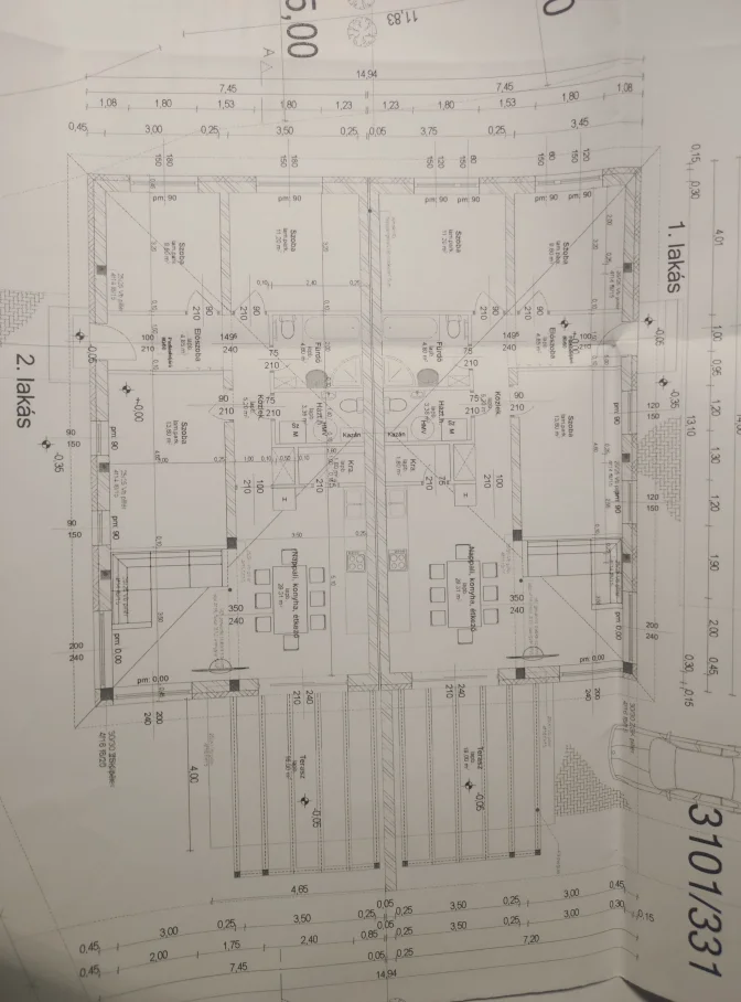 Eladó ikerház Kerepesen alaprajz