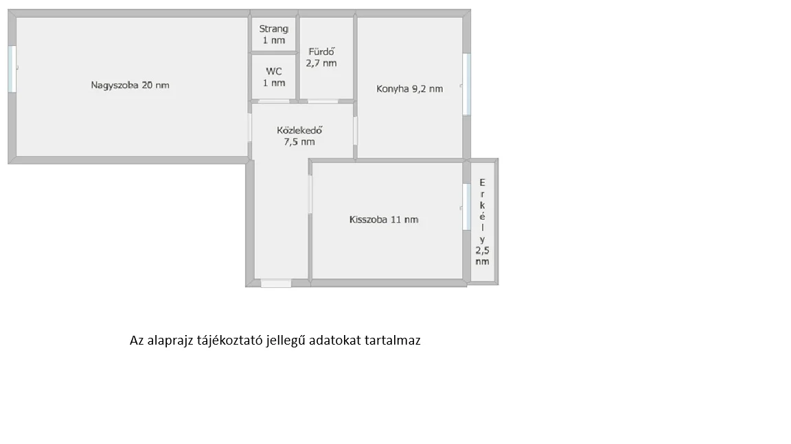 Eladó tégla lakás Székesfehérváron alaprajz