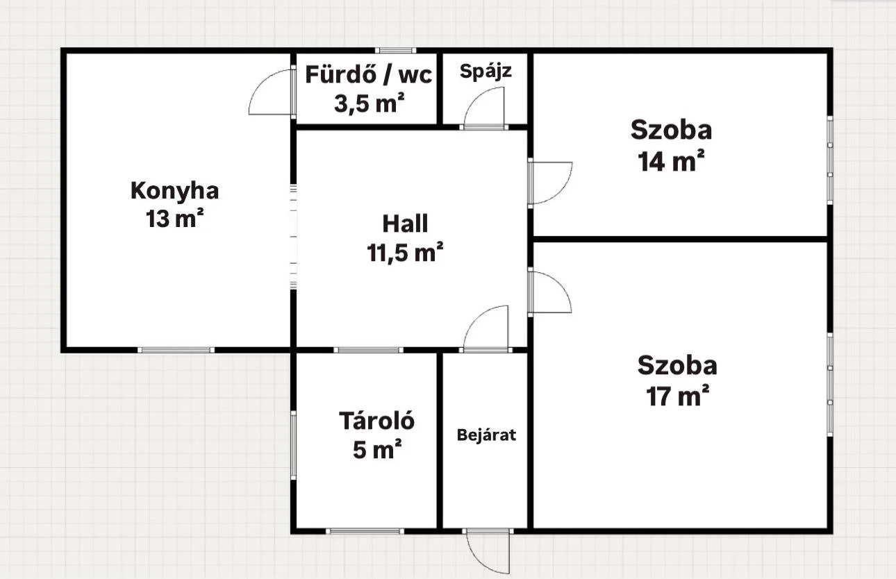 Eladó családi ház Zalalövőn alaprajz