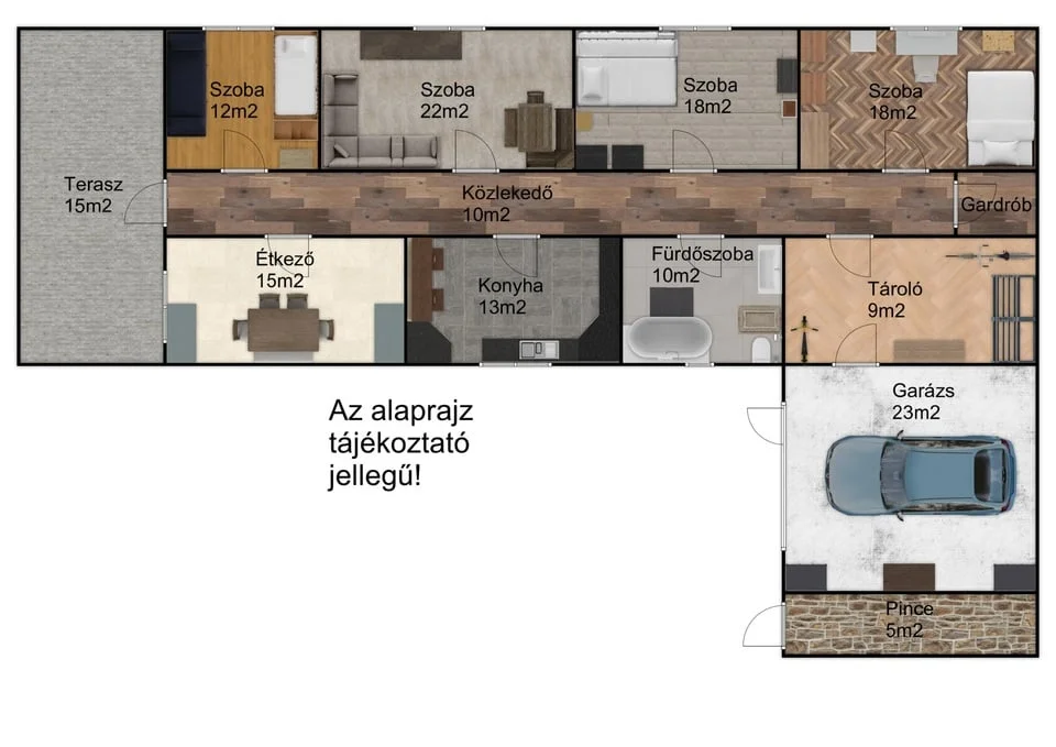 Eladó családi ház Keszthelyen alaprajz