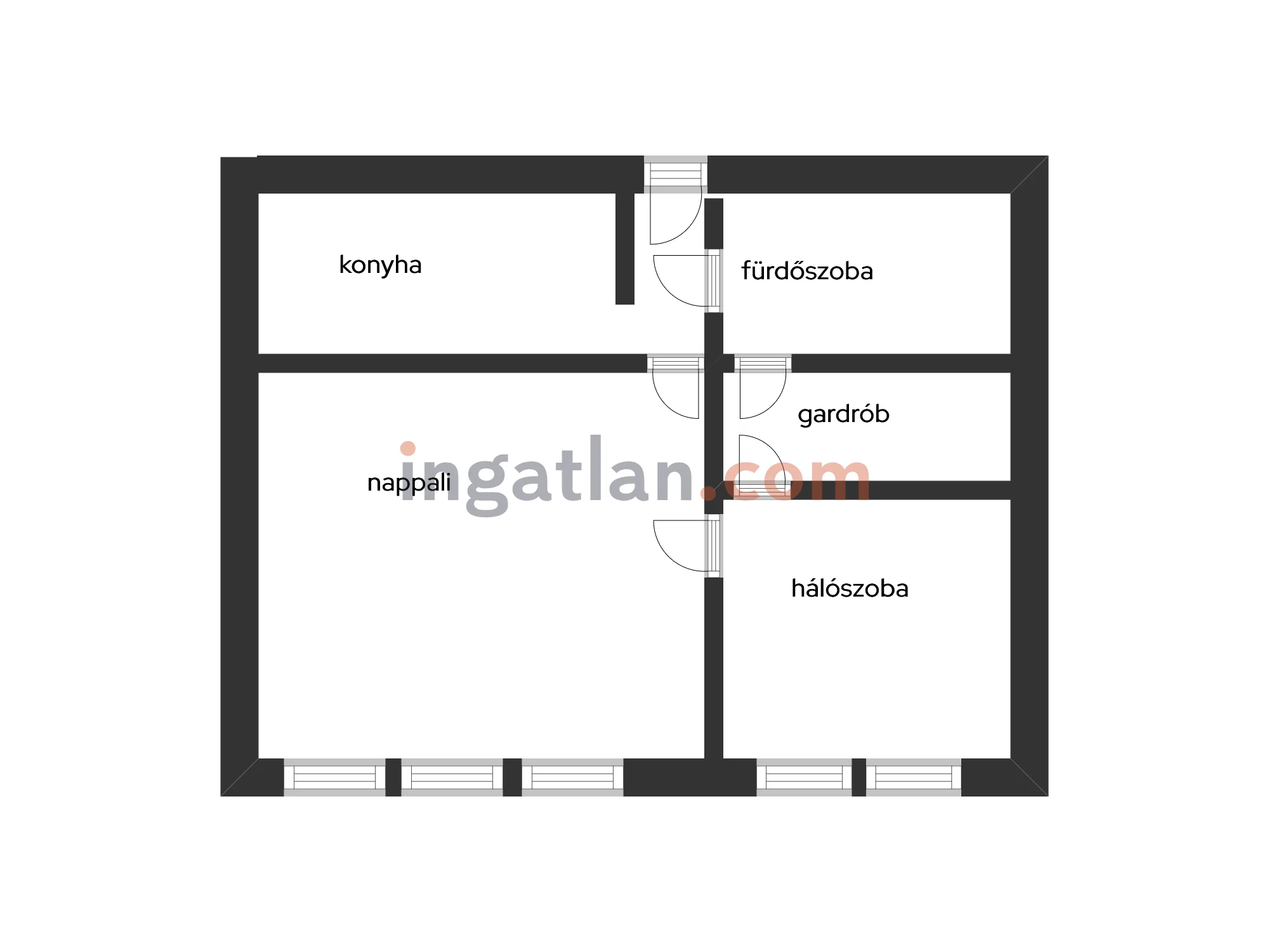 Eladó panel lakás Budapest 14. ker.en alaprajz