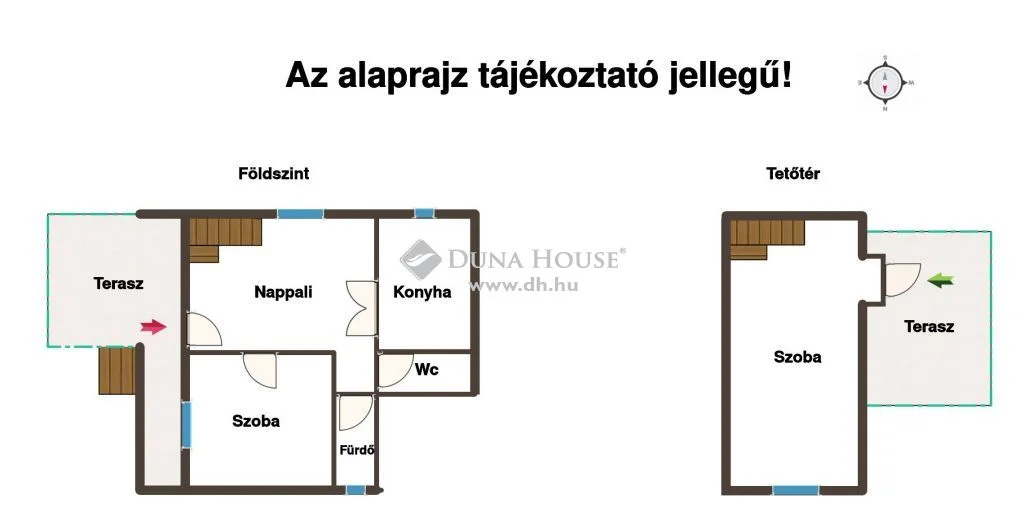 Eladó önálló nyaraló nyaraló / üdülő Tamásin alaprajz