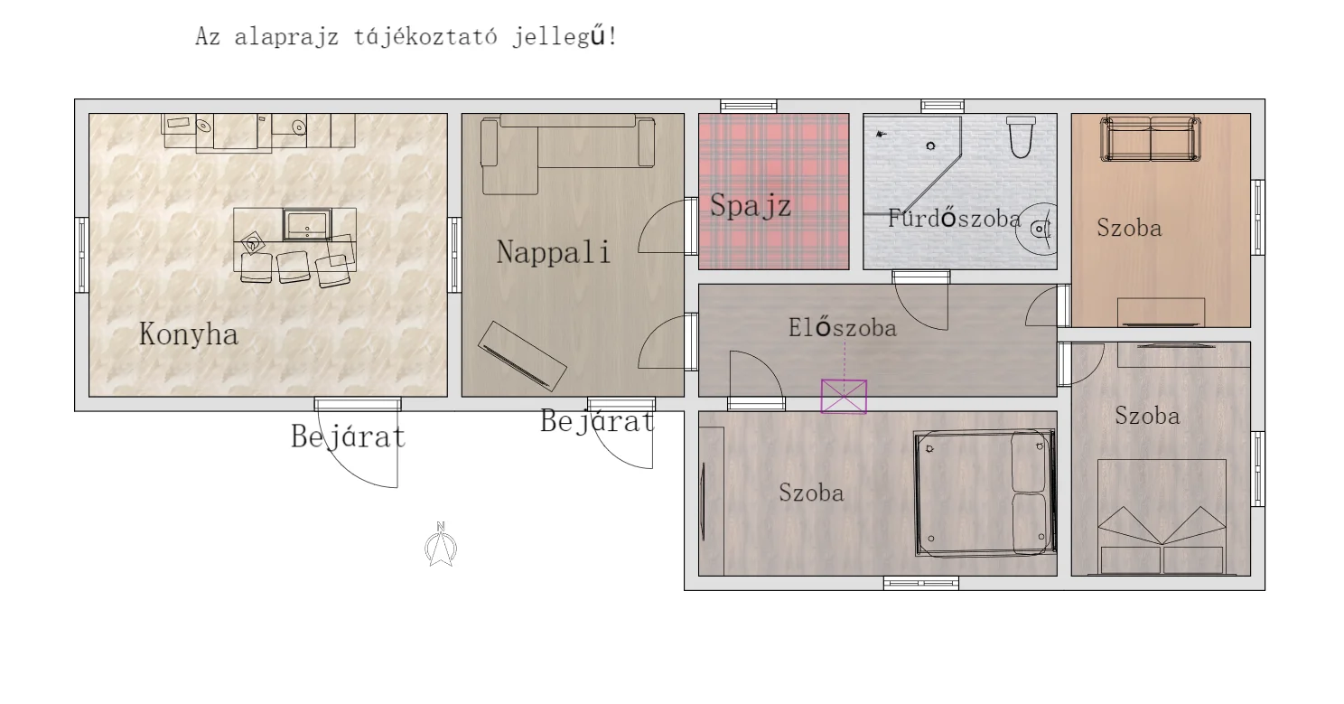 Eladó családi ház Miskolcon alaprajz