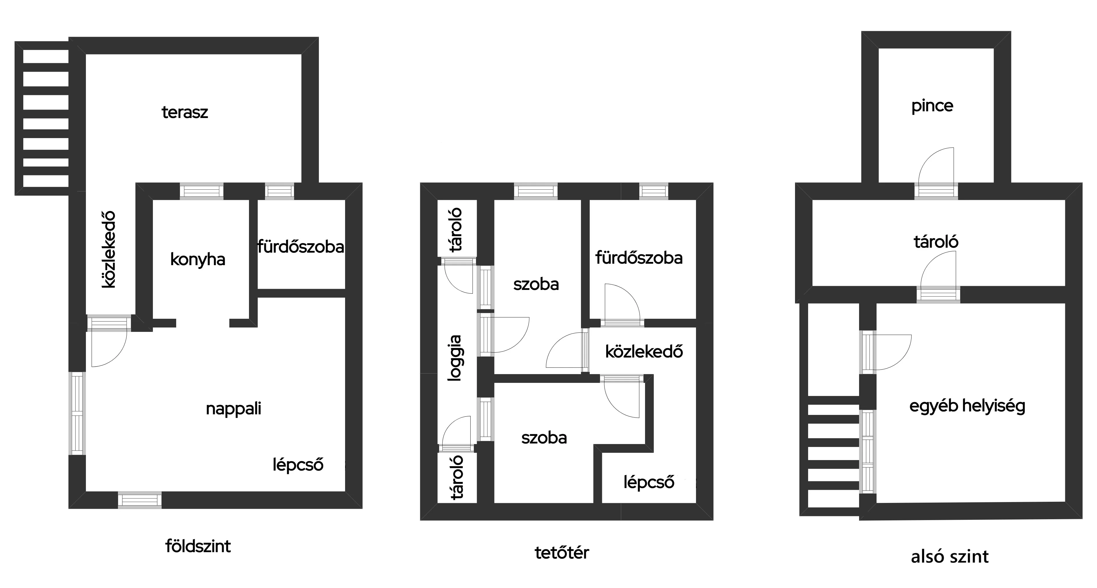 Eladó önálló nyaraló nyaraló / üdülő Felsőörsen alaprajz