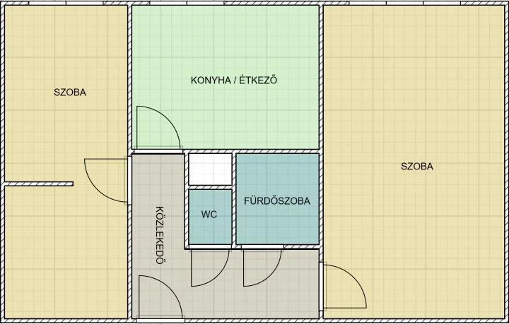 Eladó panel lakás Zalaegerszeg Madách Imre alaprajz