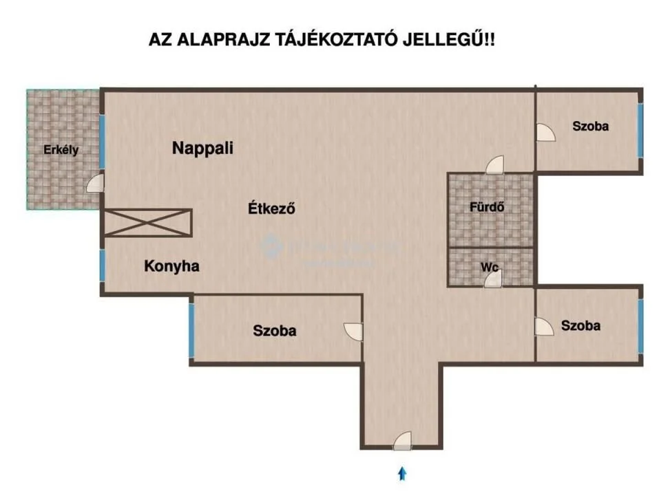 Eladó panel lakás Veszprémben alaprajz