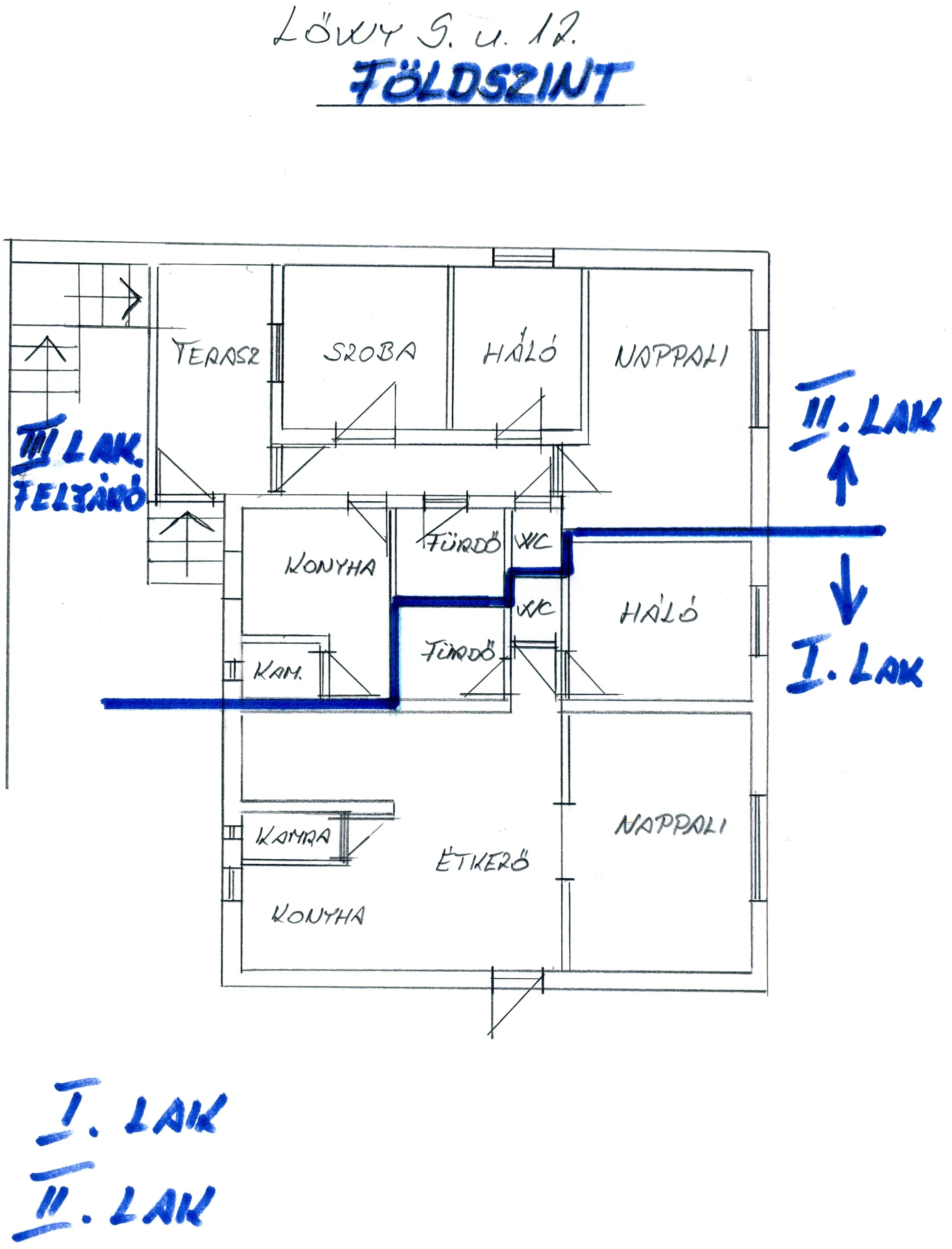 Eladó családi ház Szegeden alaprajz