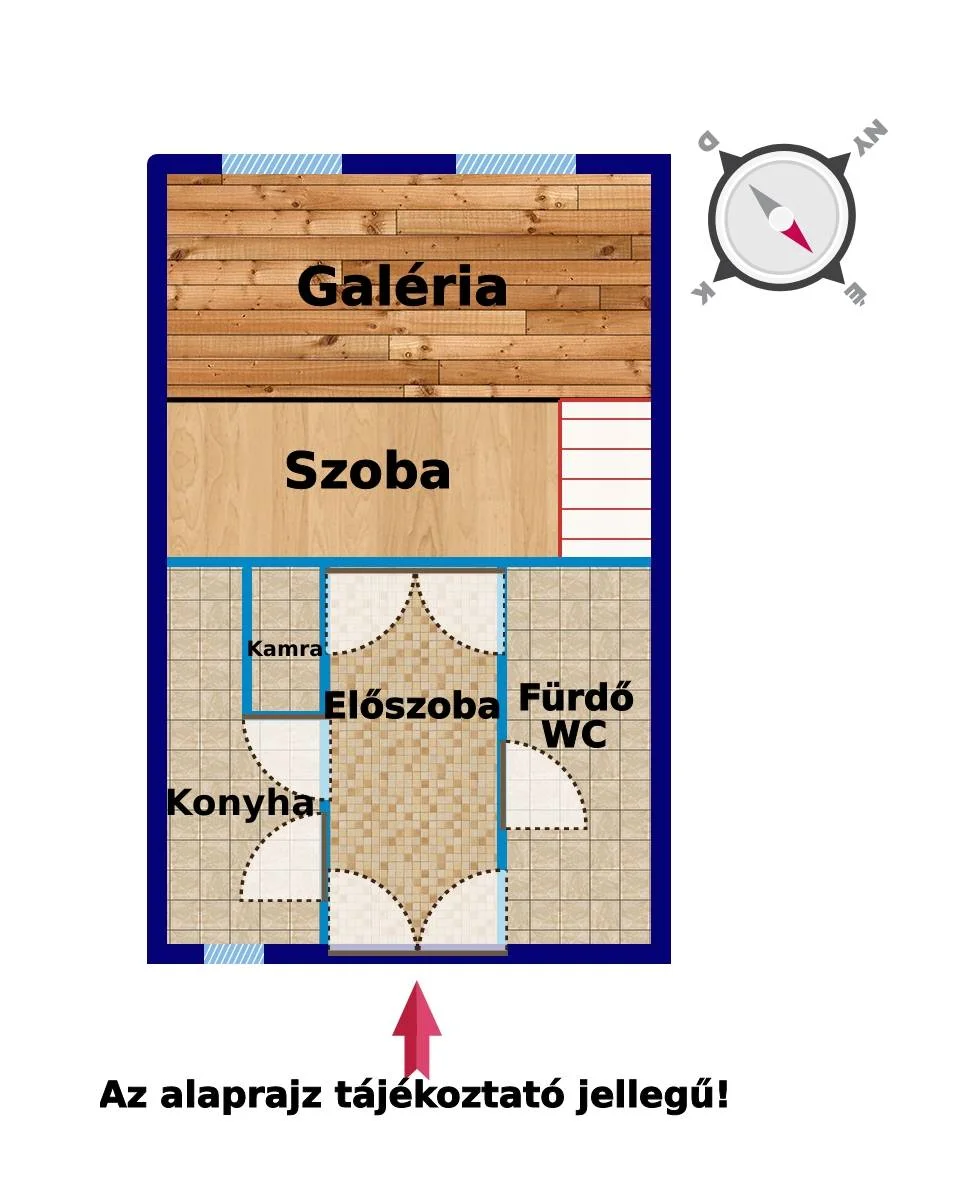 Eladó tégla lakás Budapest 06. ker.en alaprajz