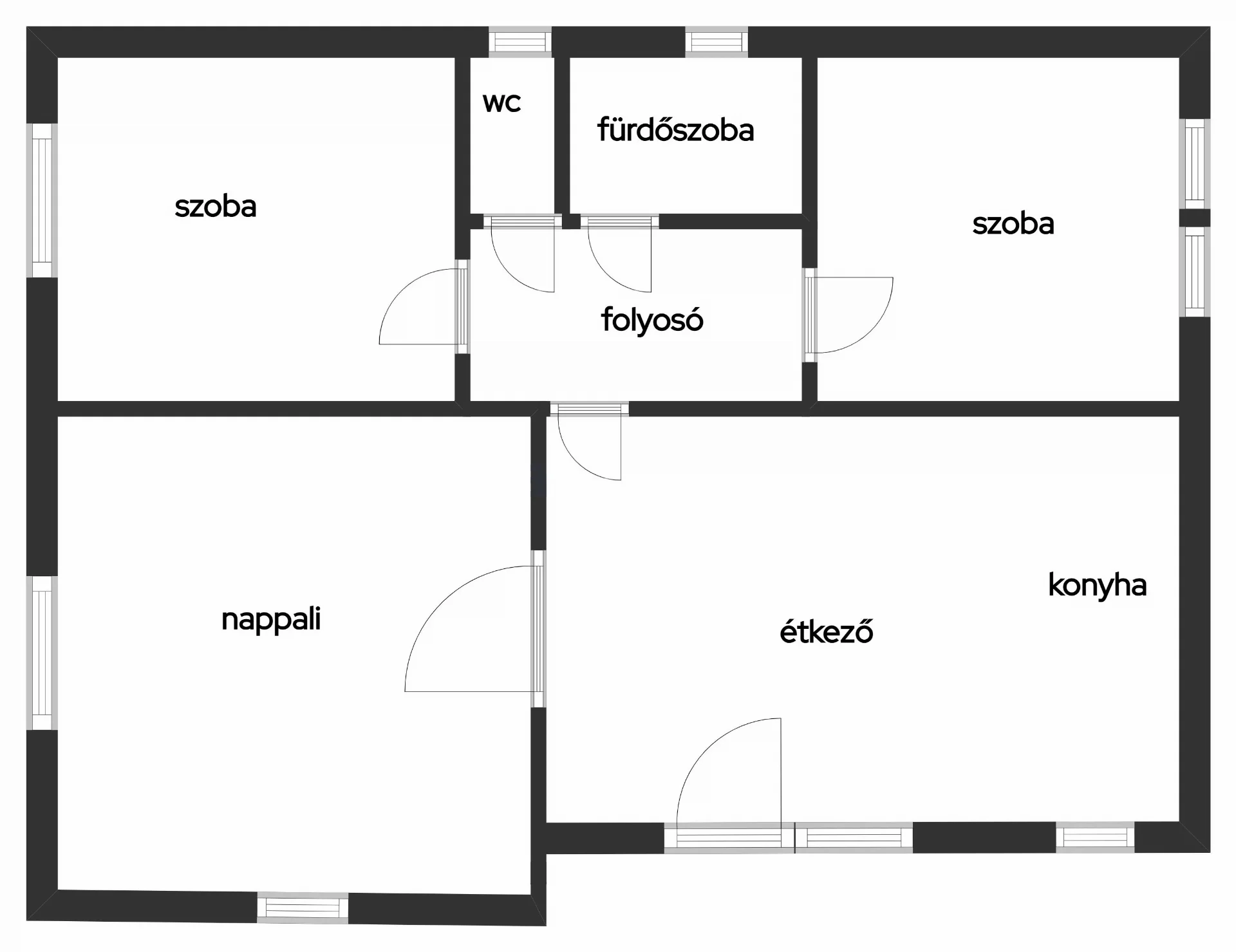 Eladó családi ház Hejőkeresztúron alaprajz