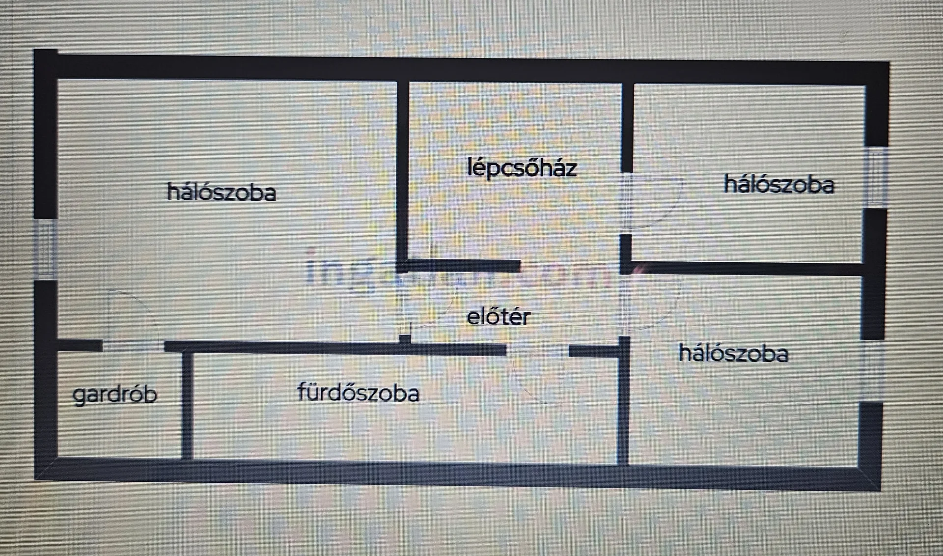 Eladó sorház Kozármislenyen alaprajz