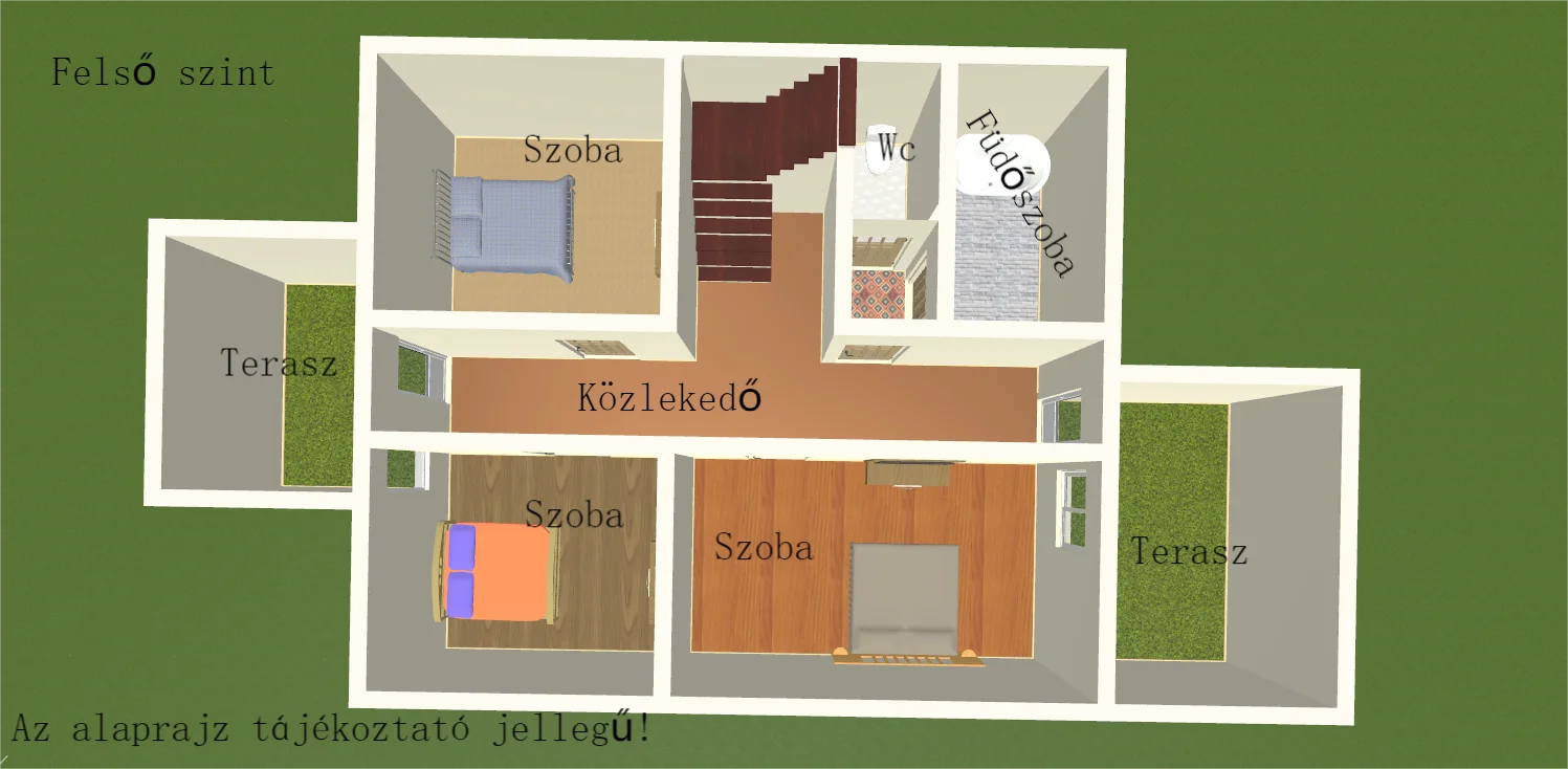 Eladó családi ház Izsófalvan alaprajz