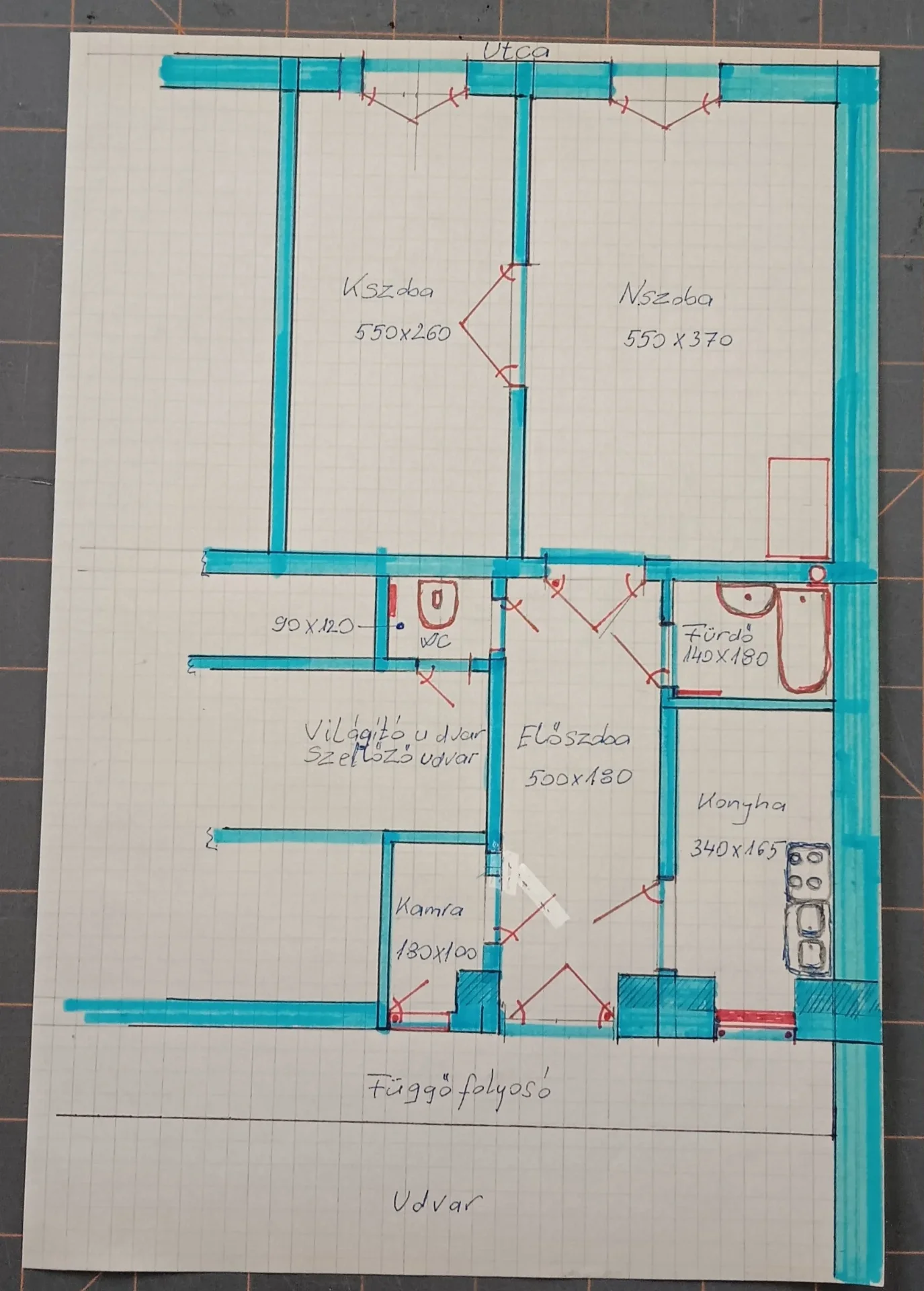 Eladó tégla lakás Budapest 06. ker. Podmaniczky u alaprajz