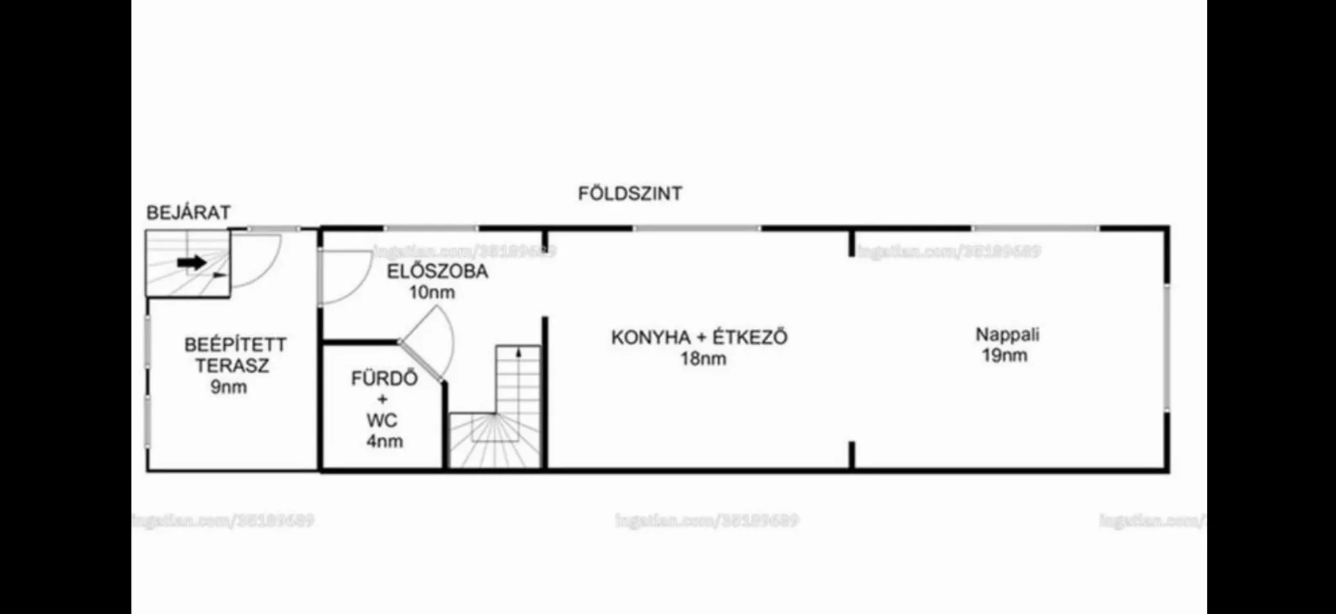 Eladó családi ház Budaörs Átlós utca alaprajz