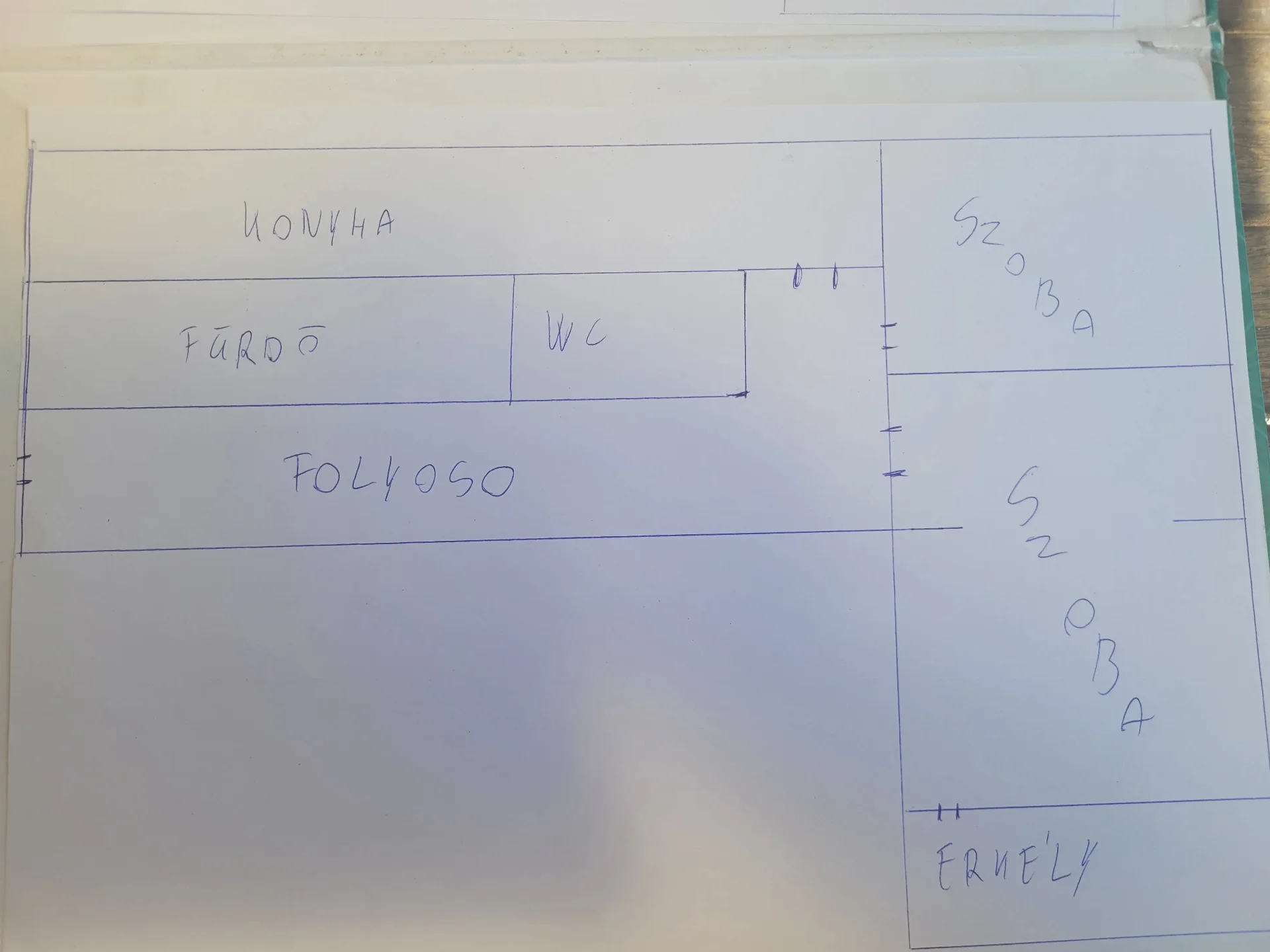 Eladó panel lakás Hódmezővásárhely Eszperanto alaprajz