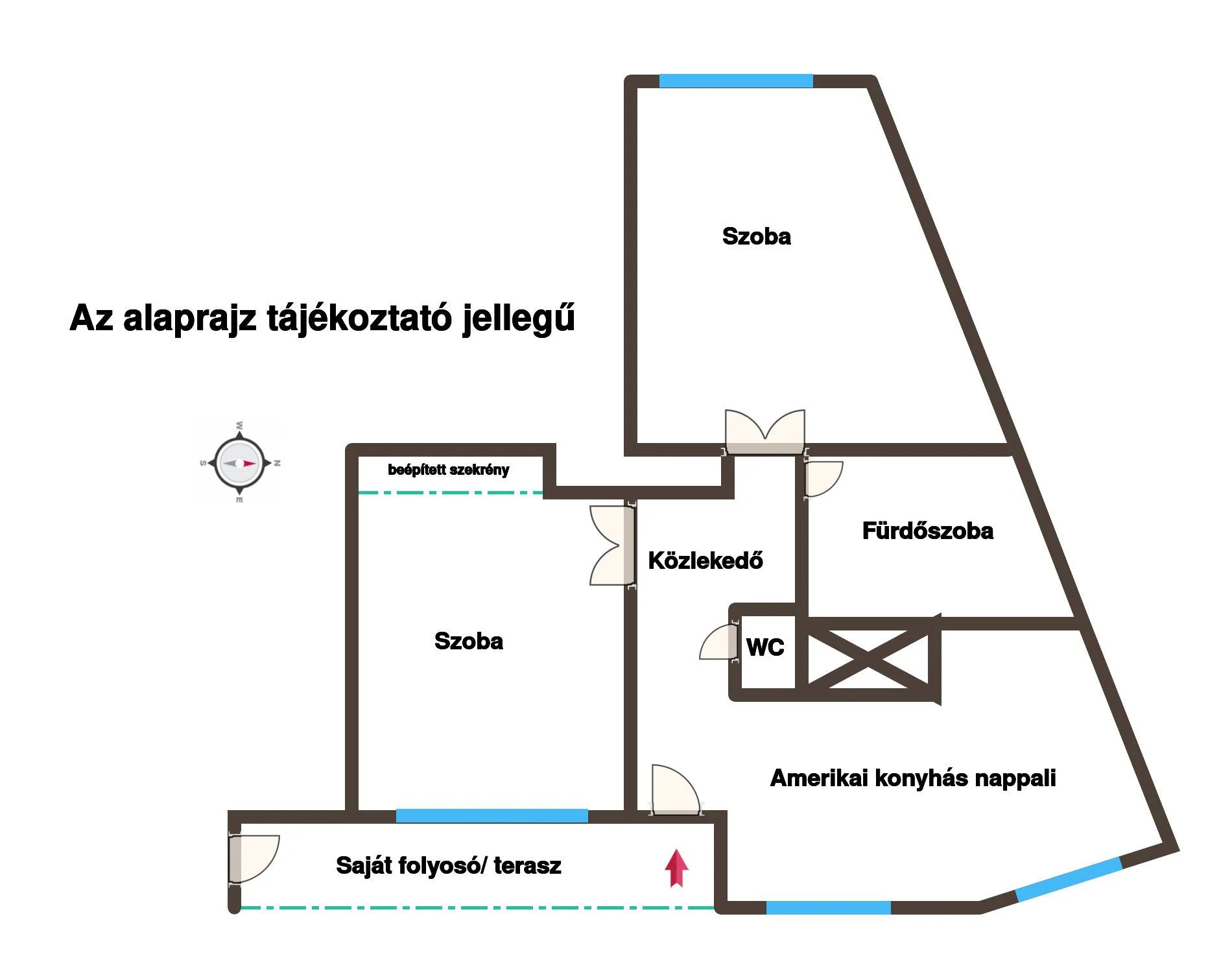 Eladó tégla lakás Budapest 06. ker. Deák tér alaprajz